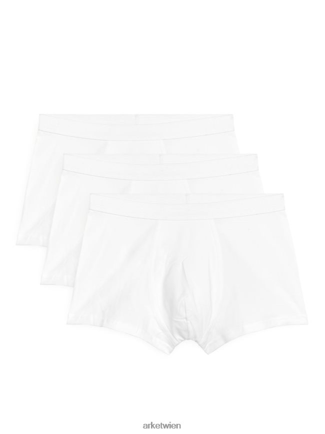 ARKET Unterhosen aus Pima-Baumwolle, 3er-Set Weiß Männer 8RF08T1222 Kleidung
