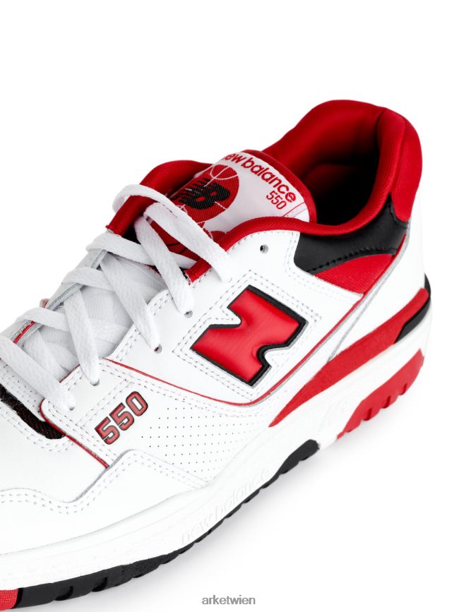 ARKET New Balance 550 Trainer weiß/rot/schwarz Männer 8RF08T1267 Schuhwerk