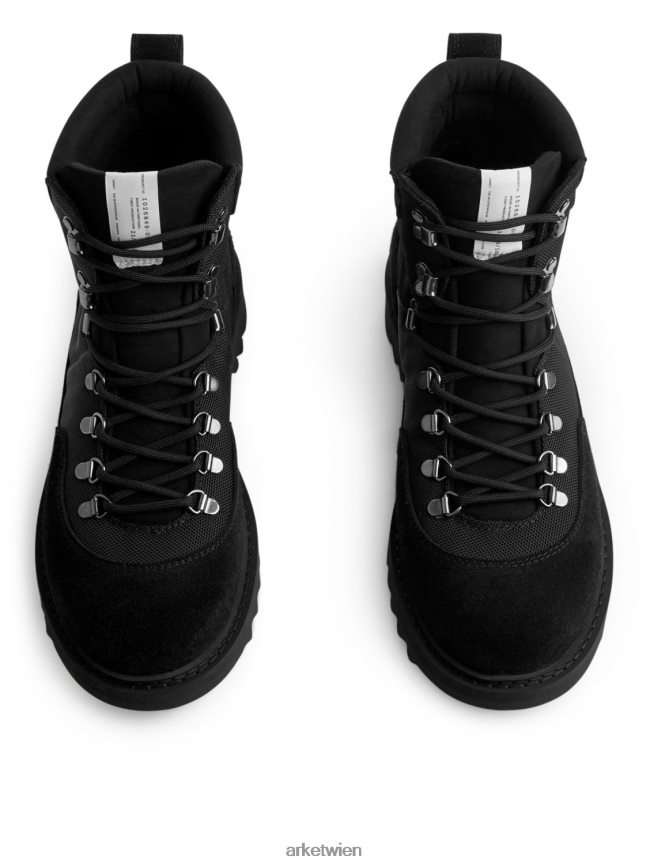 ARKET Wanderstiefel Schwarz Männer 8RF08T1283 Schuhwerk