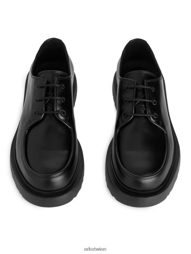 ARKET Derby-Schuhe aus Leder Schwarz Männer 8RF08T1276 Schuhwerk