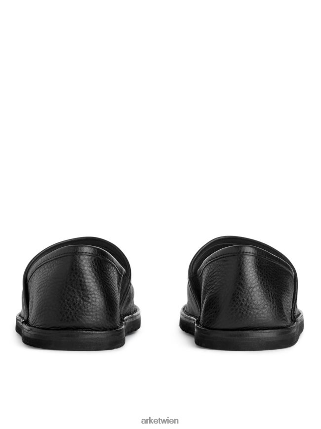 ARKET Slip-On-Lederschuhe Schwarz Männer 8RF08T1273 Schuhwerk