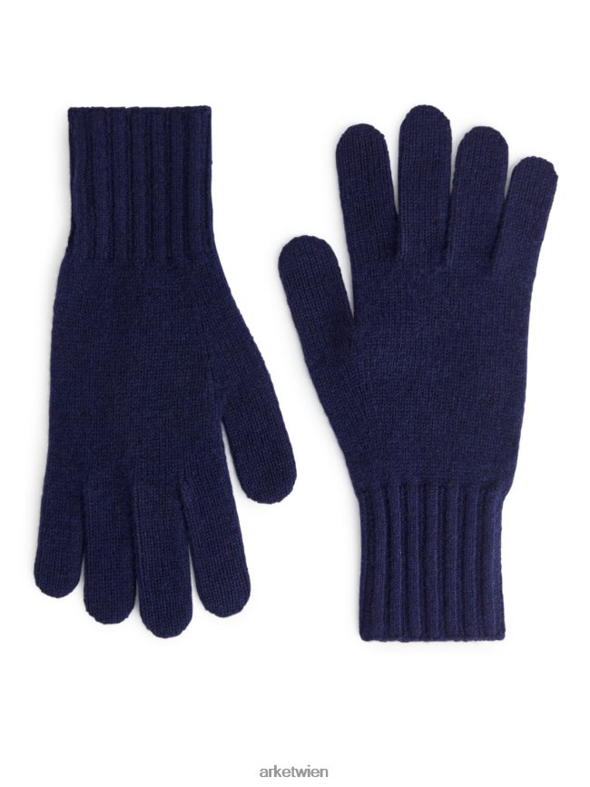 ARKET Kaschmirhandschuhe Dunkelblau Männer 8RF08T1319 Zubehör