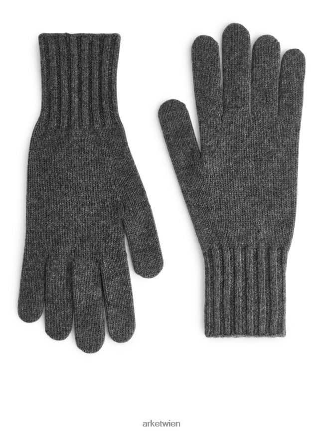 ARKET Kaschmirhandschuhe grau Männer 8RF08T1317 Zubehör