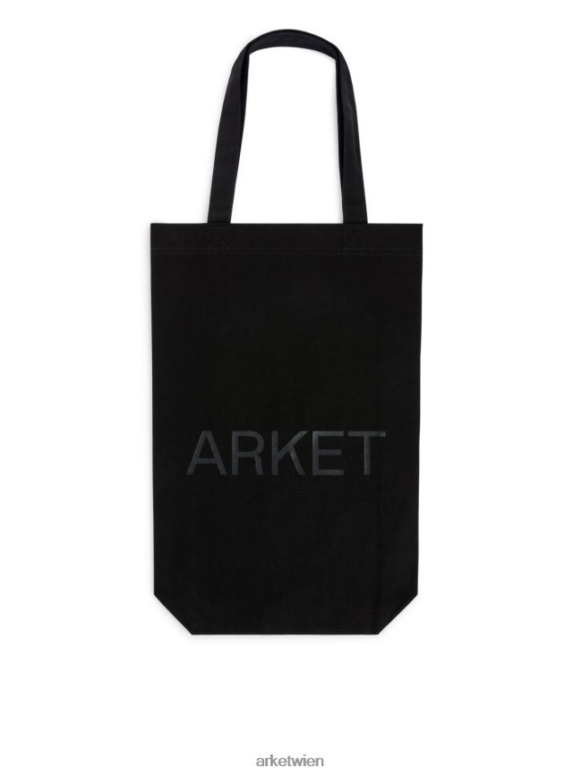 ARKET Canvas-Einkaufstasche Schwarz unisex 8RF08T747 Taschen