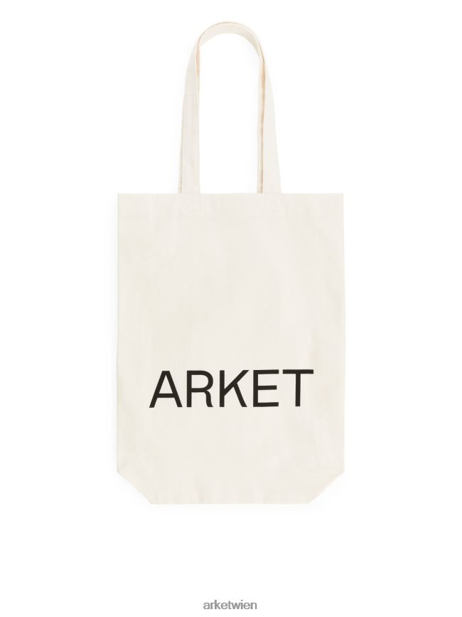 ARKET Canvas-Einkaufstasche cremefarben unisex 8RF08T755 Taschen