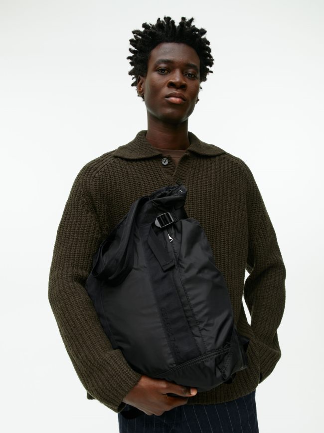 ARKET Packbarer 2-Wege-Rucksack Schwarz unisex 8RF08T1289 Taschen