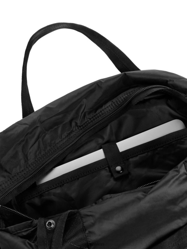 ARKET Packbarer 2-Wege-Rucksack Schwarz unisex 8RF08T1289 Taschen