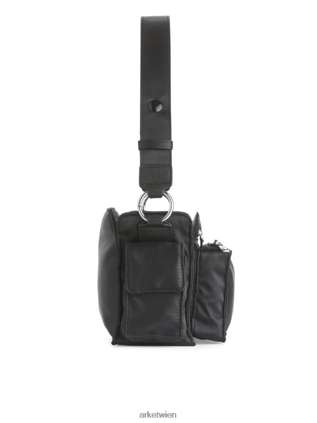 ARKET Schultertasche Schwarz unisex 8RF08T767 Taschen