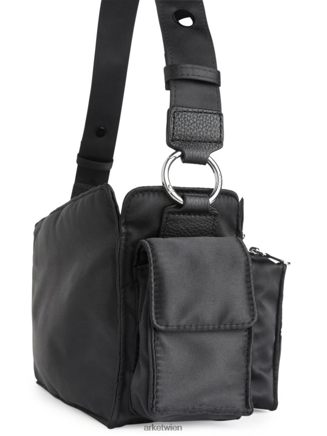 ARKET Schultertasche Schwarz unisex 8RF08T767 Taschen
