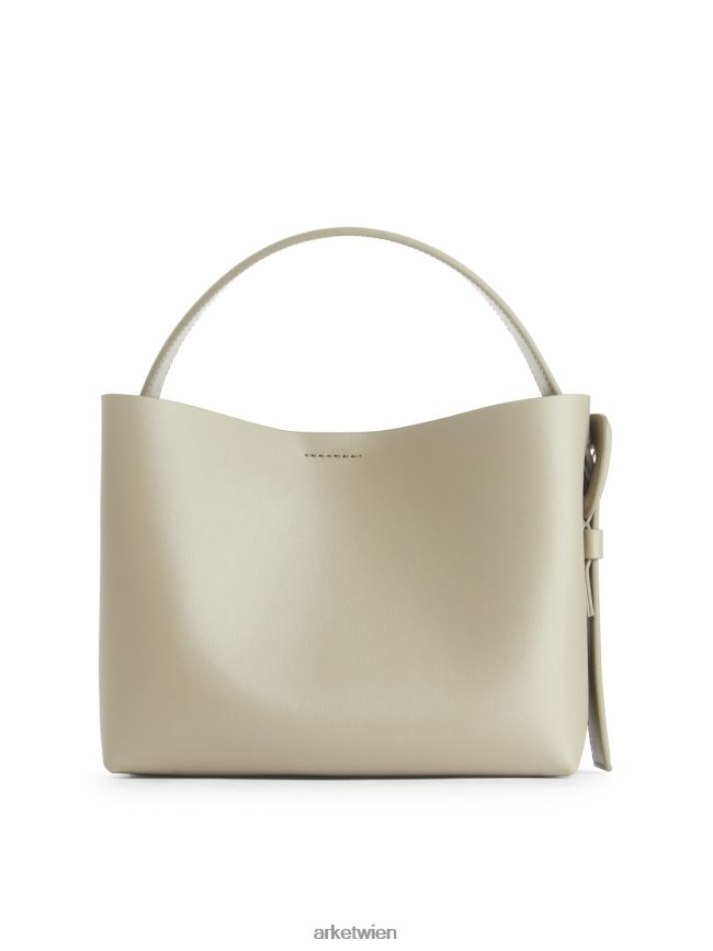 ARKET Umhängetasche aus Leder helles Khakigrün unisex 8RF08T743 Taschen