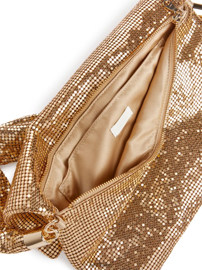 ARKET Umhängetasche aus Metall Gold unisex 8RF08T770 Taschen