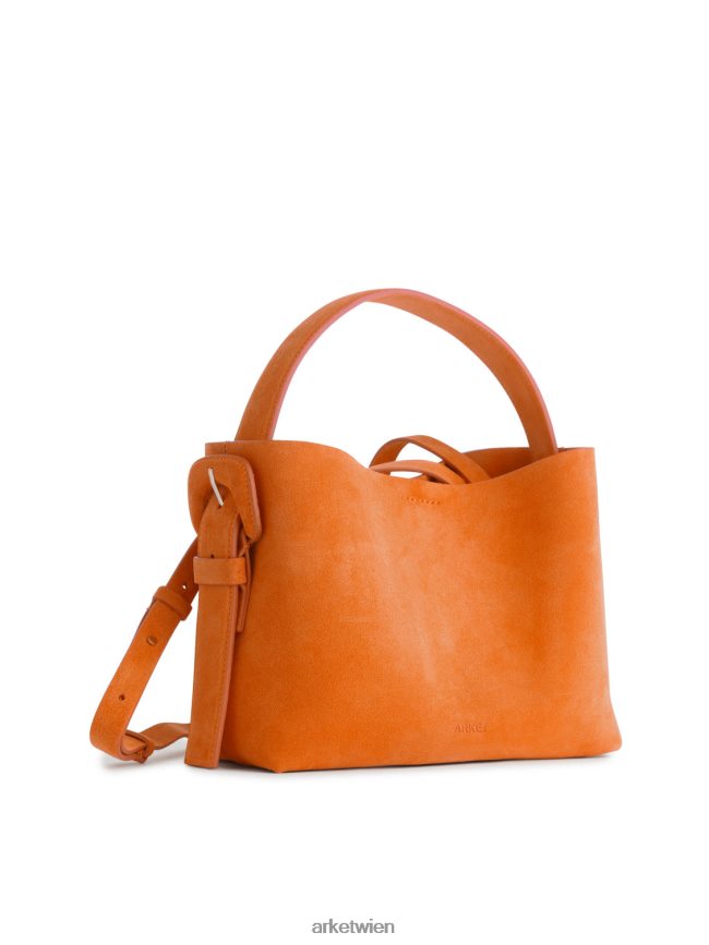 ARKET Umhängetasche aus Wildleder orange unisex 8RF08T741 Taschen