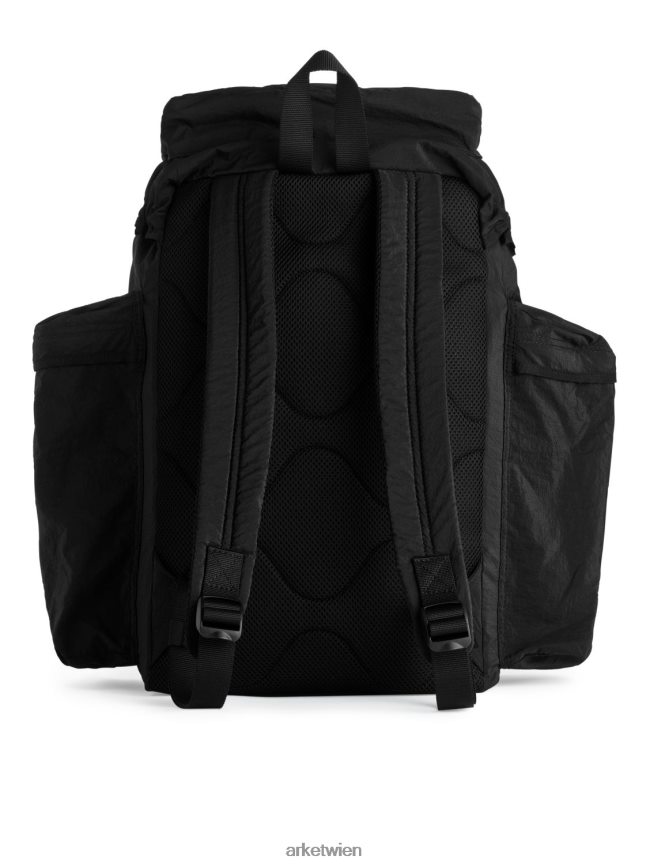 ARKET leichter Rucksack Schwarz unisex 8RF08T1211 Taschen