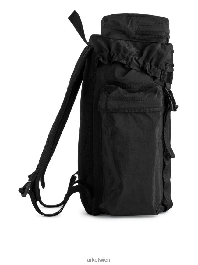 ARKET leichter Rucksack Schwarz unisex 8RF08T1211 Taschen